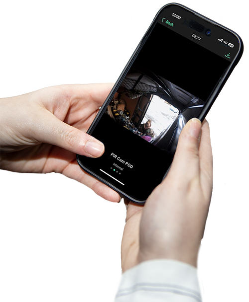 Mobile phone showing remote TruckOff vehicle security control